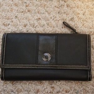 Black leather Coach wallet